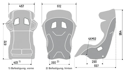 Sparco Master Advanced - dimensiuni si masuri