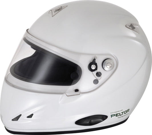 Sparco WTT-F1 casca motorsport integral alb - vedere frontala