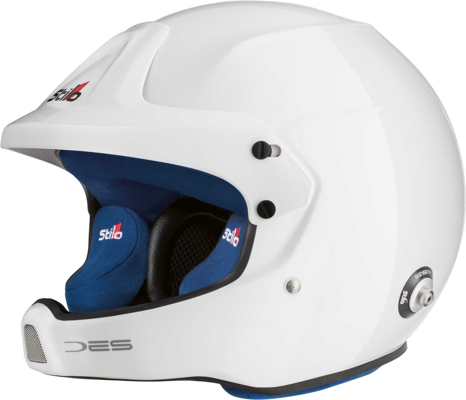 Stilo WRC DES Composite albastru casca rally jet cu intercom - vedere frontala