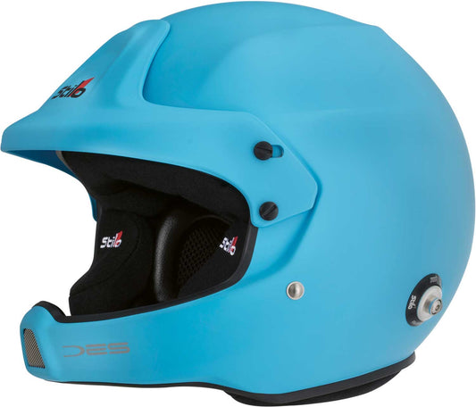 Stilo WRC DES Composite albastru deschis casca rally - vedere frontala
