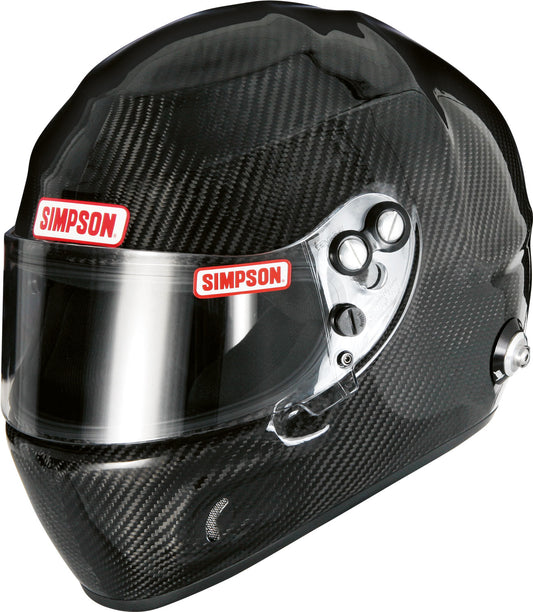 Simpson Carbon Devil Ray casca motorsport carbon - vedere frontala