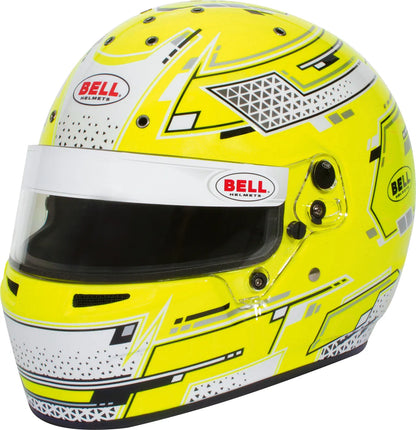 Bell RS7-K casca karting integral galben - vedere frontala