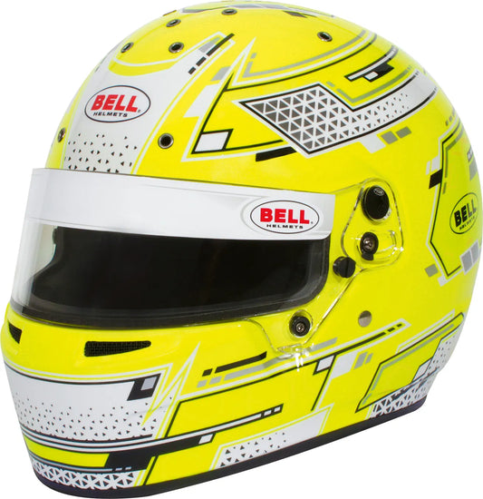 Bell RS7-K casca karting integral galben - vedere frontala