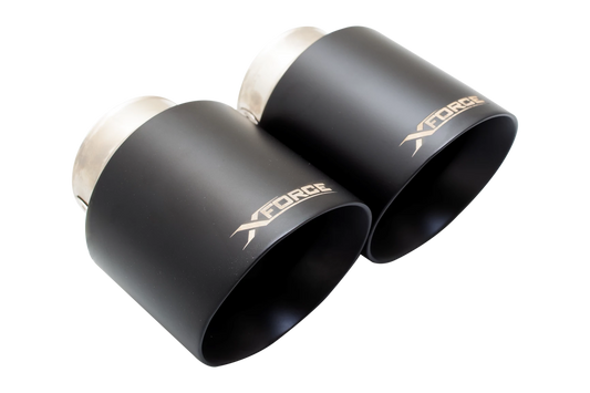 Capete Evacuare Xforce 4" Negre — VW Golf / VW Scirocco