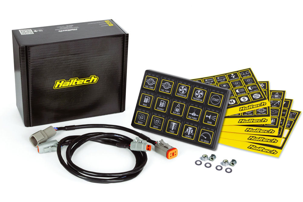 Haltech CAN Keypad 3x5 HT-011502 - Tastatura CAN 15 butoane amber backlight