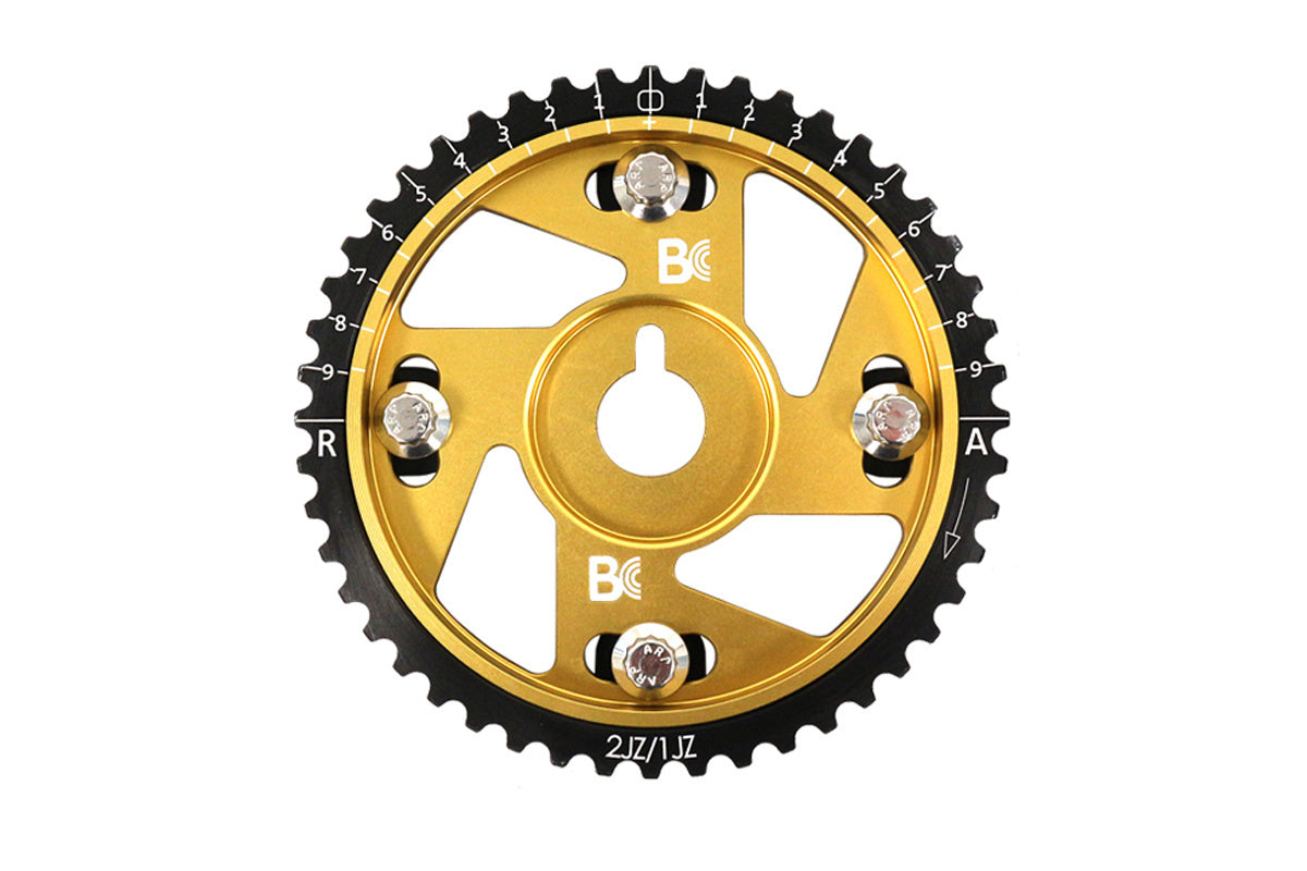 Brian Crower BC8830-1 Fulie Came Reglabilă Gold Anodize Toyota 2JZgte 2JZGE VVTi