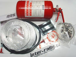Sistem Stingere Incendiu RRS ECOFIREX FIA Mecanic 4.25L – Kit Complet