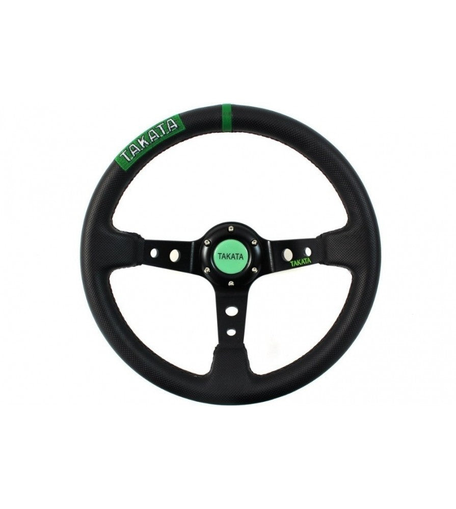 Volan Sport Pro 350mm Offset 80mm Takata Leather
